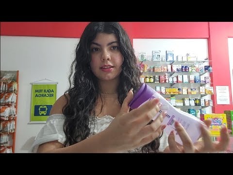 ASMR NA FARMÁCIA tapping em produtos 💊 parte 2