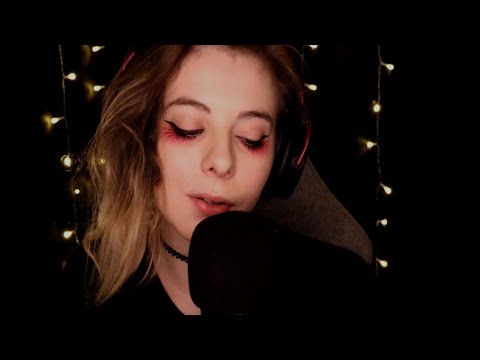 ASMR | shushing, mic blowing, breathing & rain sounds - blue yeti, no talking