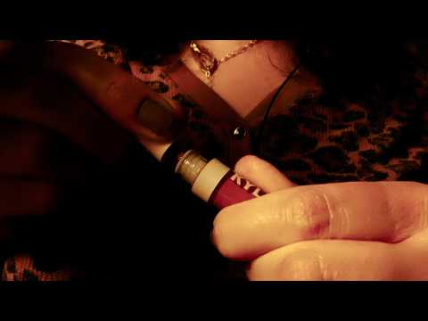 ASMR Lipstick Application and Light Mouth Sounds Kisses