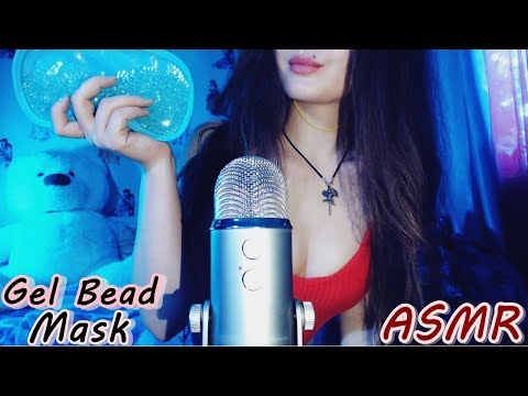 ASMR 💙 АСМР 🌟 Gel Bead Mask Blue Yeti ! Tapping по маске 🐟 Шарики с орбизами 🐠 Triggers