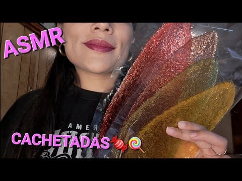 ASMR |CACHETADAS! | Dulce Mexicano| sonidos relajantes 👅