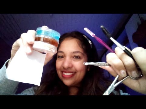 ASMR Depilação no rosto e axilas com pinça, cera quente e navalha 🌸