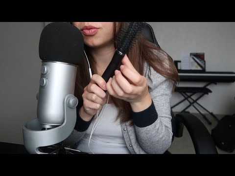 ASMR Brossage de cheveux et chuchotement - Hair brushing | Whisper