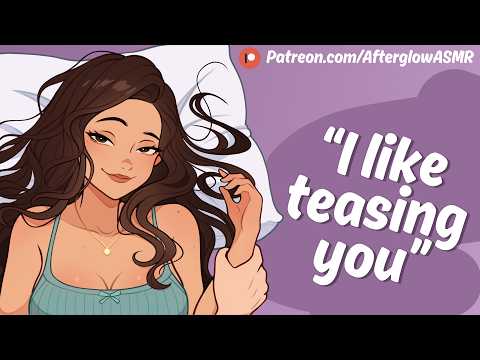 Short Girlfriend Ragebaits You into Pinning Her Down (Teasing) (Playful) (Kissing) (Taunting You)