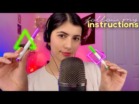 ASMR po polsku SKUP SIĘ NA MNIE I WYKONUJ MOJE POLECENIA na sen 😴
