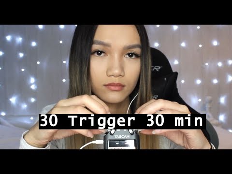 ASMR 30 Trigger in 30 min (No Talking) | Tascam dr-05 | ASMRhing