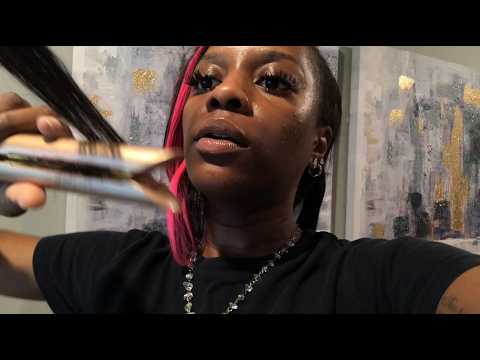 ASMR Hair Straightening + Flat Iron Tingles Roleplay Compilation (soft speaking)