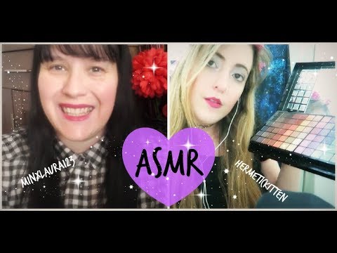 Asmr - Let me & Hermetic Kitten do your Make Up for Halloween ! *Relaxing Collab*