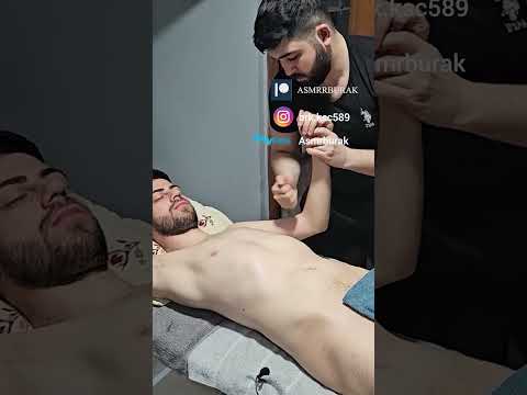 VERY RELAXING CHEST,ABDOMEN AND ARM MASSAGE TURKISH THERAPY #satisfying #relaxing #asmr #shorts