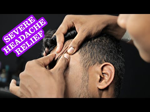 Severe Headache Relief Extensiv Relaxing Head Massage With Neck Cracking ASMR