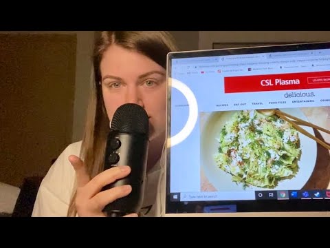 ASMR | Up Close Recipe Reading