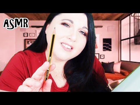 ASMR Artist Sketches You - Personal Attention, Pencil Sounds