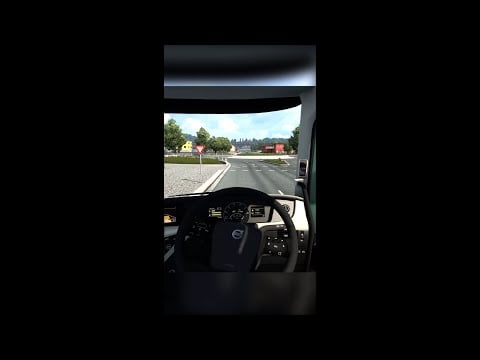 How bad will this American be at Euro Truck Simulator? 🤔 ASMR #Shorts