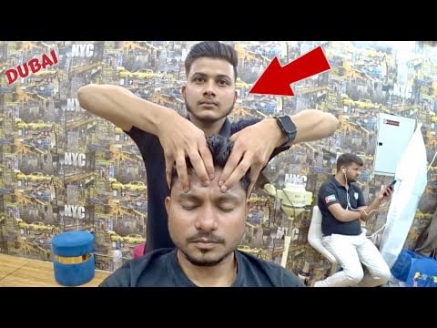 ASMR | New Barber Gave Me Best Head Massage By RAJA 🇦🇪