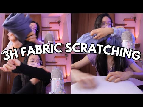 3H ASMR FAST & AGGRESSIVE FABRIC SCRATCHING (NO TALKING)