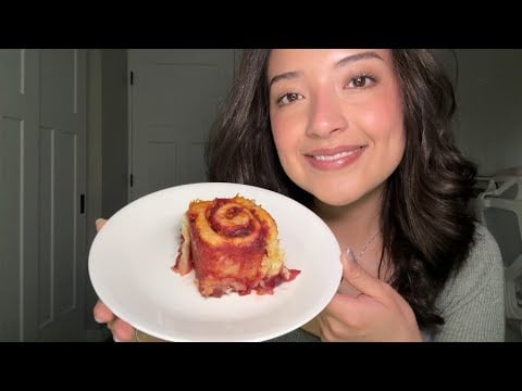 ASMR | Orange cranberry roll 🍊