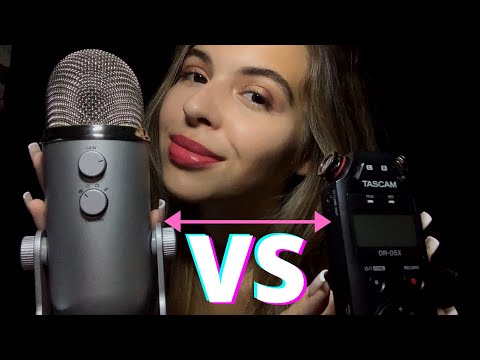 ASMR COMPARANDO OS MICROFONES BLUE YETI x TASCAM