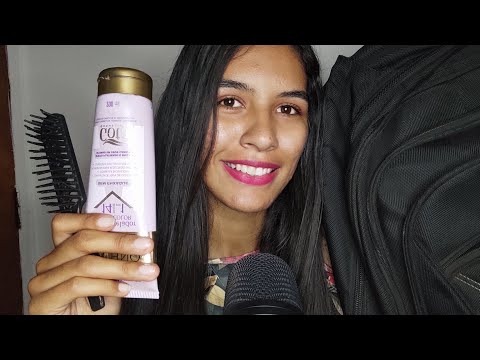 ASMR MÃE ARRUMANDO VOCÊ PARA VIAGEM ESCOLAR!