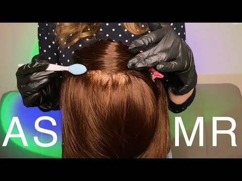 АСМР Детальный осмотр кожи головы • Массаж • 100% РАССЛАБЛЕНИЕ И МУРАШКИ • ASMR Scalp exam • Massage