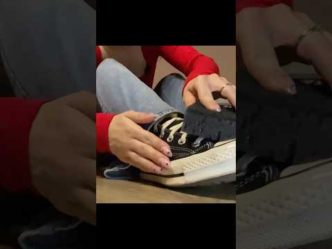 ASMR Sponge Sounds on Jeans & Converse 😴