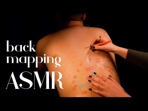 ASMR real person | Back mapping and measuring [TINGLY FRIDAY]