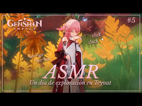 ASMR ✧ Susurrándote mientras exploro Teyvat ✨🌸 | Genshin Impact #5 [Binaural, gameplay susurrado]