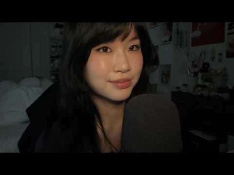 ASMR Relaxing Triggers // slow asmr , tapping , visual triggers , close whispers