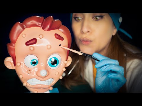 Asmr EXPRIMIENDO ESPINILLAS, visita MÉDICA MUY EXTRAÑA | ASMR Español | Asmr with Sasha