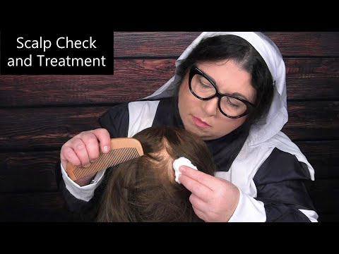ASMR Scalp Check and Treatment (Wooden Chopsticks, Comb, Whispering) World War Nurse Roleplay