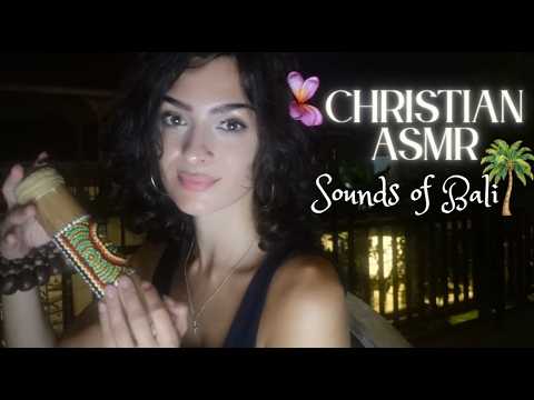 Christian ASMR in Bali | Bible Verses for Sleep, Peace & Anxiety | Gentle Rain Sounds