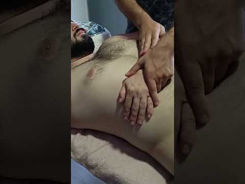 The most relaxing techniques for the chest, arms, and abdomen. #satisfying #relaxing #asmr #shorts