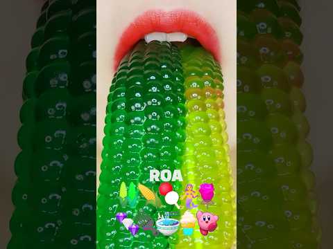 [Asmr Mukbang] Homemade Colorful Jelly 직접 만든 젤리 이모지 먹방 Eating Sounds