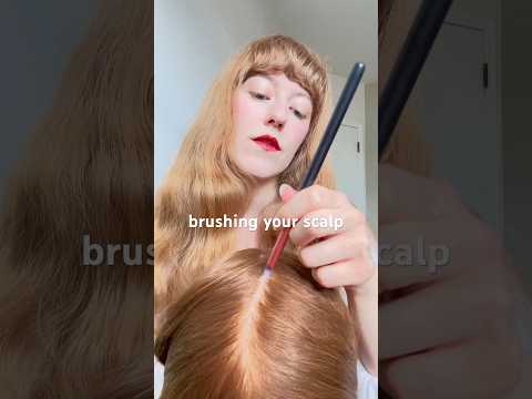 gentle tiny scalp brushing #asmr #hairasmr #headmassage #roleplayasmr