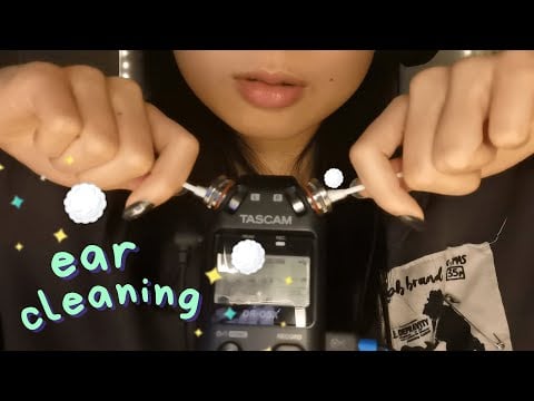 fast and aggressive asmr | cotton swab ear cleaning with lots of rambles