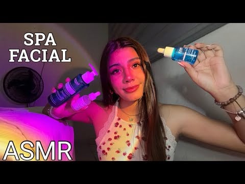 ASMR SPA /  TE HAGO la SKINCARE REALISTA y CASERA para DORMIR RÁPIDO / LIMPIEZA FACIAL -SPA