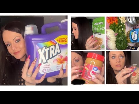 ASMR grocery haul *whispered rambling & tapping*