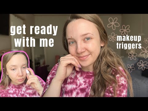 ASMR | Simple Everyday Makeup ✨makeup tapping, scratching, & whisper rambles✨