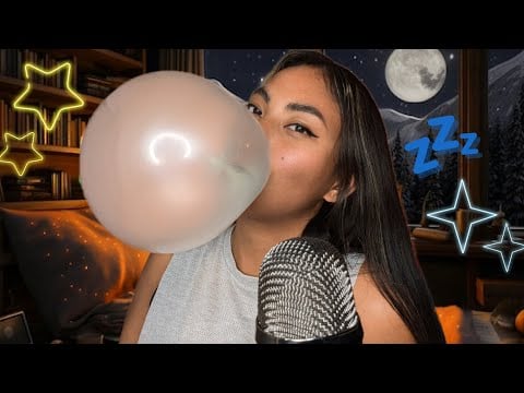 Relaxing Chewing Gum ASMR- Intense Mouth Sounds And Bubble Blowing