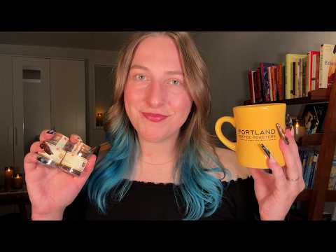 ASMR New Stuff Haul from Oregon 🌲📚☕ Tapping, Scratching & Whispers