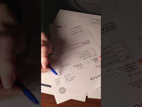 Sorting papers ASMR