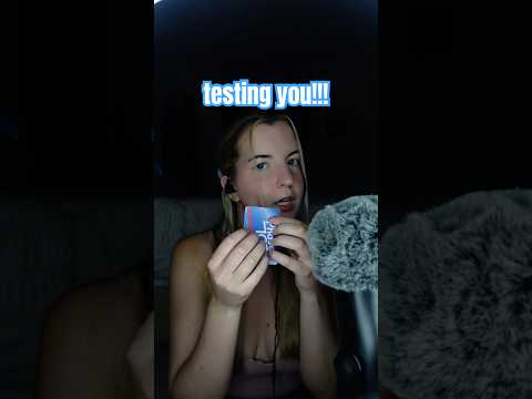 how good is your intuition?? #asmr #intuition #interactive