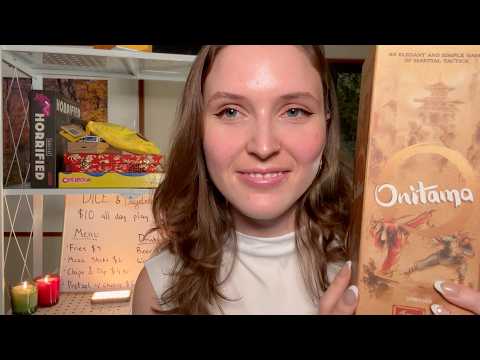 ASMR Welcome to the Board Game Cafe 🎲
