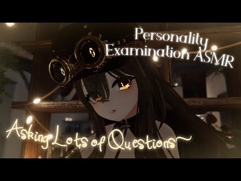 Personality Examination With Lots of Questions and Typing | VRChat 3Dio ASMR