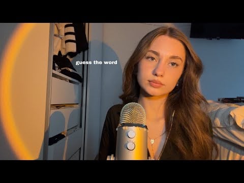 ASMR Guess the Word (inaudible whispers)