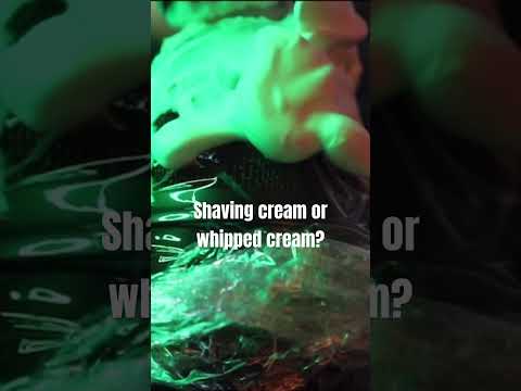 Shaving cream or whipped cream? #asmr #asmrmicrophone #shorts