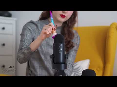 ASMR Brushing the microphone for endless tingles & deep sleep 😴 no talking