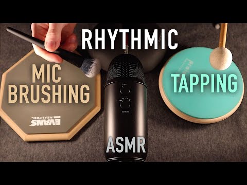 ASMR Rhythmic Tapping & Mic Brushing (No Talking)