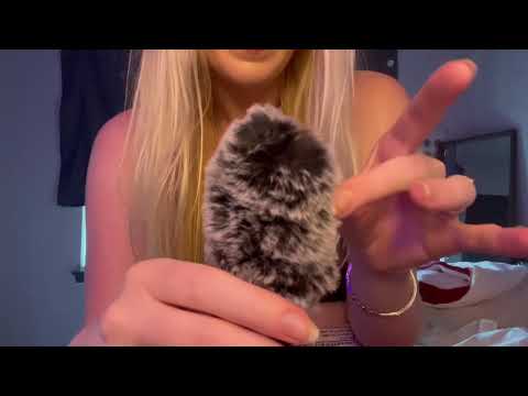 Relaxing Head Massage for Deep Sleep ASMR 💆🏼‍♀️💆🏻 fluffy mic scratching/whispers