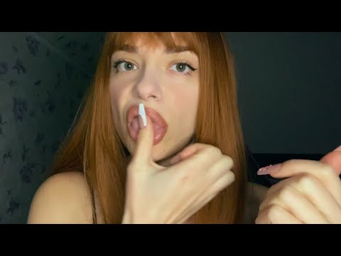 Asmr - Very fast and aggressive Spit painting you with long nails 💅