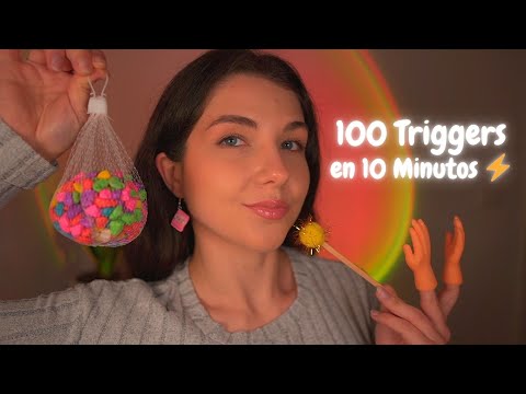 ASMR 100 Triggers en 10 Minutos ⚡️ ¡Rápido y Agresivo! | Lonixy ASMR